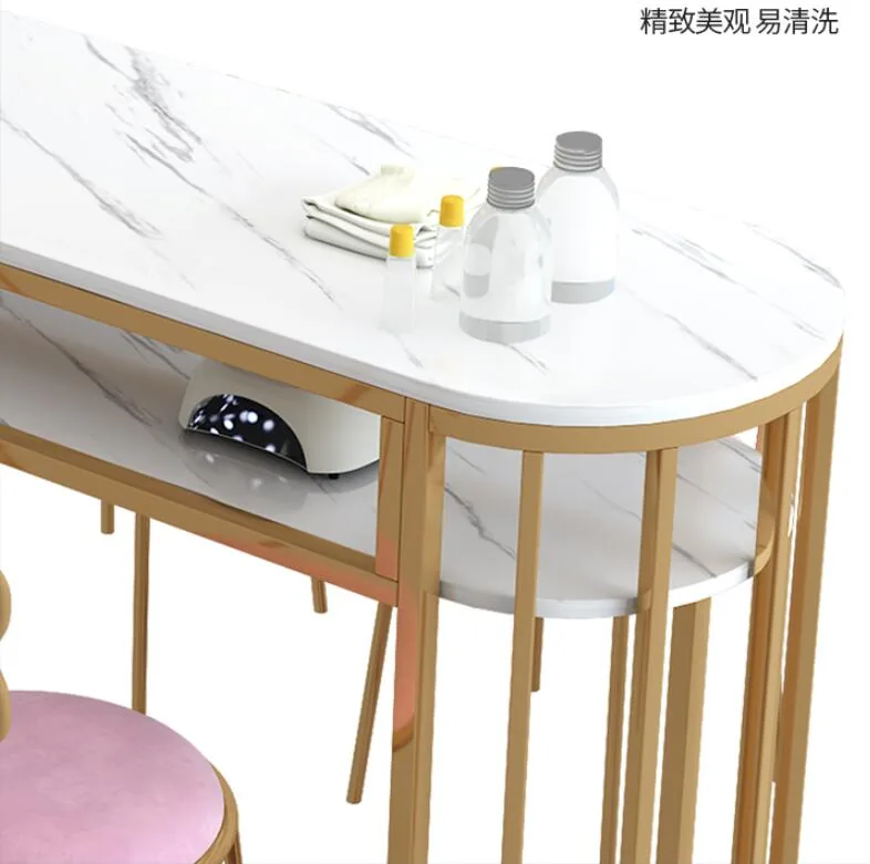 Modern Double Manicure Table And Chair Set Economical Simple Design - 10