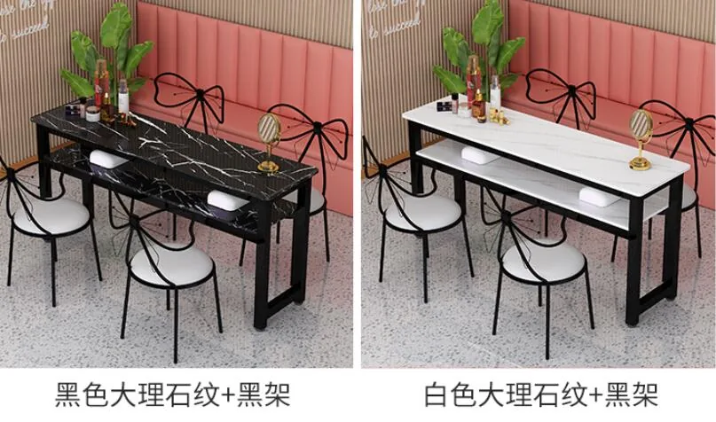 Modern Manicure Table And Chair Set For Single Double Triple Stations - 11 Modern Manicure Table And Chair Set For Single Double Triple Stations - 11