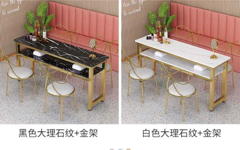 Modern Manicure Table And Chair Set For Single Double Triple Stations - 13 Modern Manicure Table And Chair Set For Single Double Triple Stations - 13