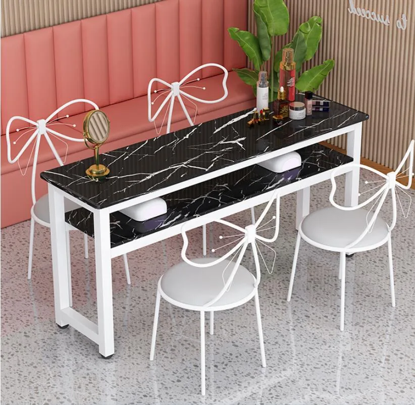 Modern Manicure Table And Chair Set For Single Double Triple Stations - 14 Modern Manicure Table And Chair Set For Single Double Triple Stations - 14