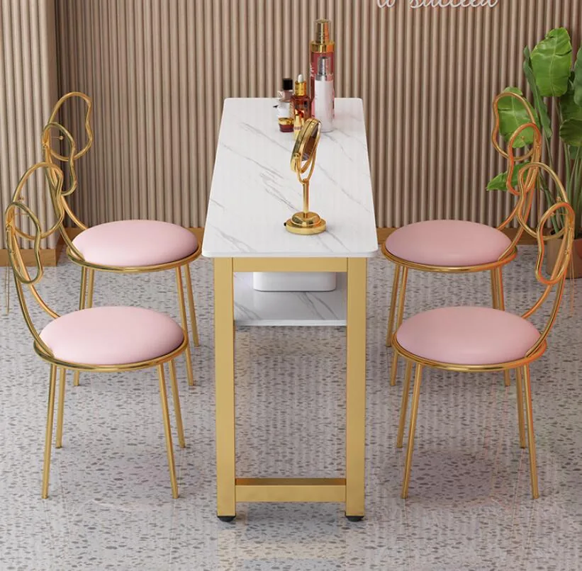 Modern Manicure Table And Chair Set For Single Double Triple Stations - 16 Modern Manicure Table And Chair Set For Single Double Triple Stations - 16