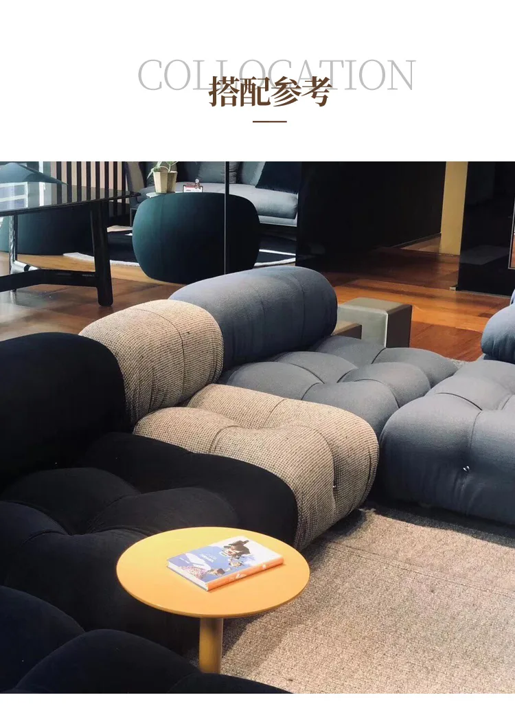 Nordic Designer Lazy Sofa Chair Square Module Pull Button - 37 Nordic Designer Lazy Sofa Chair Square Module Pull Button - 37
