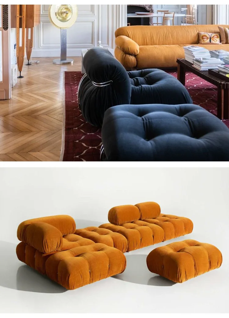 Nordic Designer Lazy Sofa Chair Square Module Pull Button - 39 Nordic Designer Lazy Sofa Chair Square Module Pull Button - 39