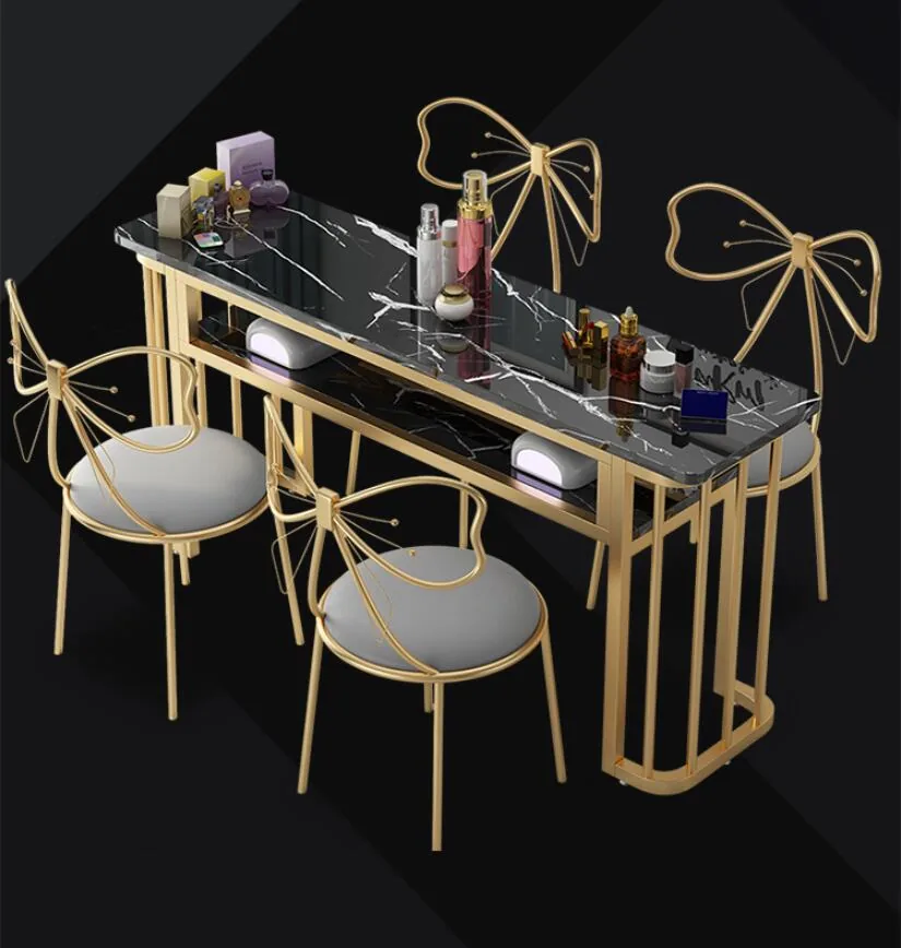 Nordic Style Economical Manicure Table Chair Set For Singledouble Use - 7 Nordic Style Economical Manicure Table Chair Set For Singledouble Use - 7