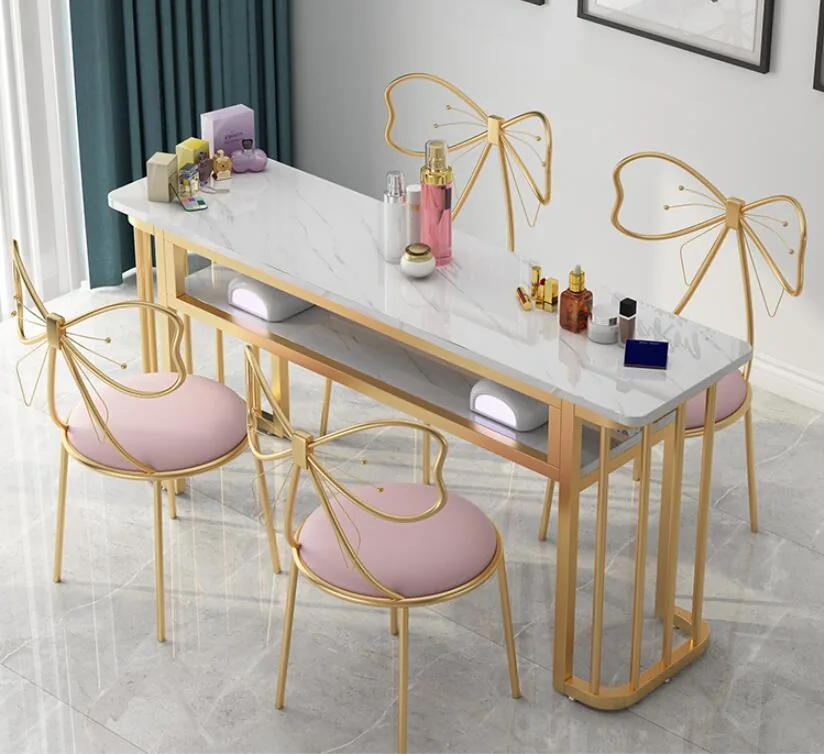 Nordic Style Economical Manicure Table Chair Set For Singledouble Use - 9 Nordic Style Economical Manicure Table Chair Set For Singledouble Use - 9