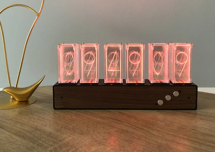 Rgb Led Digital Clock With Night Light Full Color Atmosphere Tube Clock - 11 Rgb Led Digital Clock With Night Light Full Color Atmosphere Tube Clock - 11