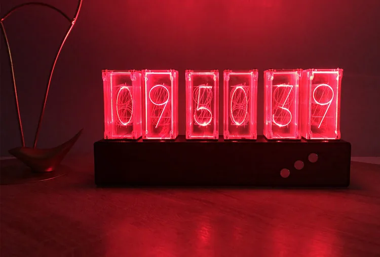 Rgb Led Digital Clock With Night Light Full Color Atmosphere Tube Clock - 13 Rgb Led Digital Clock With Night Light Full Color Atmosphere Tube Clock - 13