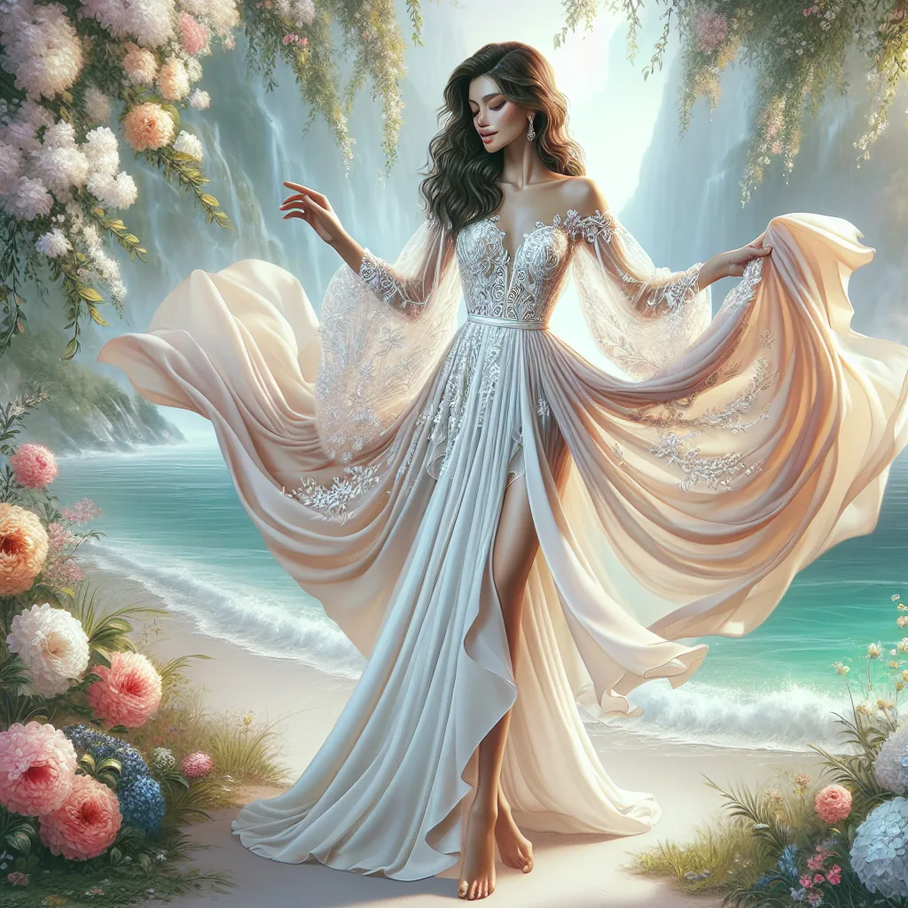 Discover The Ever Pretty Ep07242 Long Chiffon Dress: The Perfect Elegant Choice For Bridesmaids And Beach Wedding Guests 2