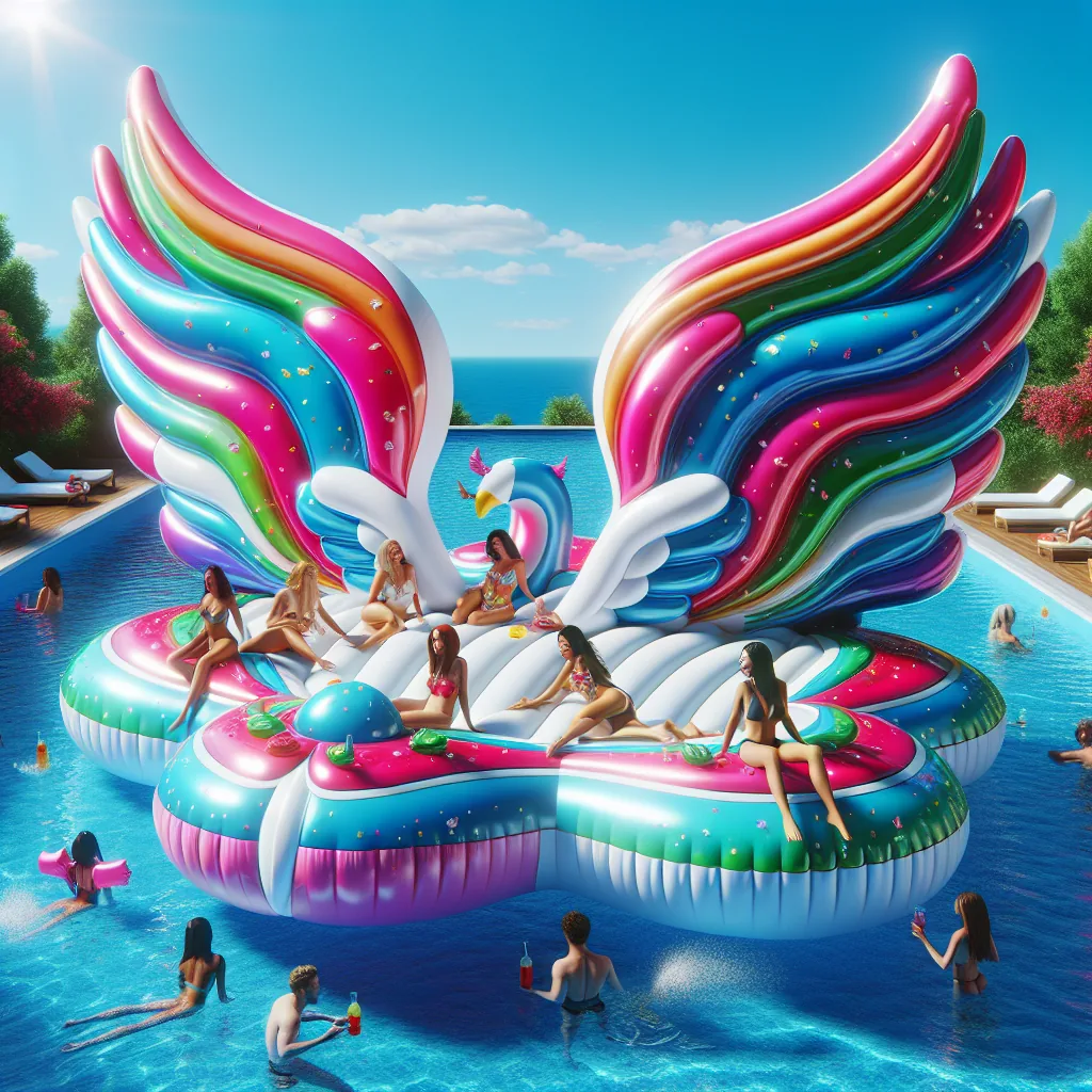 Effortless Water Fun with a Stylish Inflatable Swimming Float Effortless Water Fun with a Stylish Inflatable Swimming Float